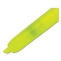  | Sharpie 28025 Fluorescent Yellow Ink Chisel Tip Retractable Highlighters - Yellow/Black Barrel (1 Dozen) image number 2