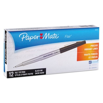 PaperMate - PaperMate, Flair - Felt Tip Pen, Fine (1.1 mm), Black, Shop