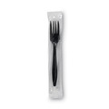 Mothers Day Sale! Save an Extra 10% off your order | Dixie PFH53C Individually Wrapped Heavyweight Plastic Forks - Black (1000/Carton) image number 0