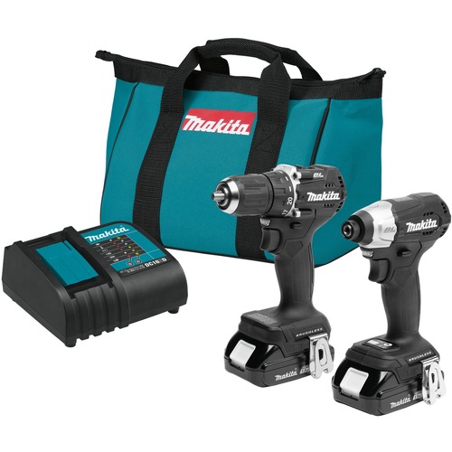 Combo Kits | Factory Reconditioned Makita CX203SYB-R 18V LXT Brushless Lithium-Ion Cordless Sub-Compact Drill Driver and Impact Driver Combo Kit (1.5 Ah) image number 0