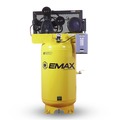 Portable Air Compressors | EMAX ESL07V080Y1 7.5 HP 80 Gallon 2-Stage Single Phase 26 CFM @100 PSI Industrial 3-Cylinder Motor Splash Lubricated Electric Air Compressor image number 0