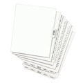  | Avery 11940 11 in. x 8.5 in. 26-Tab Avery-Style Exhibit A Preprinted Legal Bottom Tab Divider - White (25/Pack) image number 1
