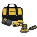 Sheet Sanders | Dewalt DCW200BDCB205-2CK-BNDL 20V MAX XR Brushless Variable Speed 1/4 Sheet Cordless Sander with (2) 5 Ah Lithium-Ion Batteries and 12V MAX - 20V MAX Charger Starter Kit Bundle image number 0