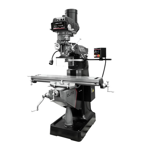 Milling Machines | JET JT9-894226 ETM-949 Mill with 3-Axis Newall DP700 (Quill) DRO, Servo X, Y-Axis Powerfeeds and USA Air Powered Draw Bar image number 0
