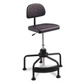  | Safco 5117 Task Master 17 in. to 35 in. Seat Height Supports Up to 250 lbs. Economy Industrial Chair - Black image number 2