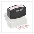  | Universal UNV10062 Pre-Inked One-Color PAID Message Stamp - Red image number 3