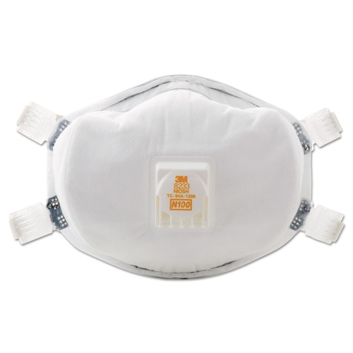 Respirators | 3M 8233 N100 Particulate Respirator - Standard Size image number 0