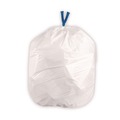 Storage Accessories | BlueCollar N4828EW RC1 24 in. x 28 in. 13 Gallon 0.8 mil Drawstring Trash Bags - White (80/Box) image number 1