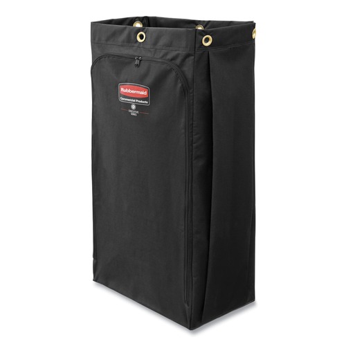 Mothers Day Sale! Save an Extra 10% off your order | Rubbermaid Commercial 1966888 17.5 in. x 33 in. 30 Gallon Executive Canvas Bag - Black image number 0