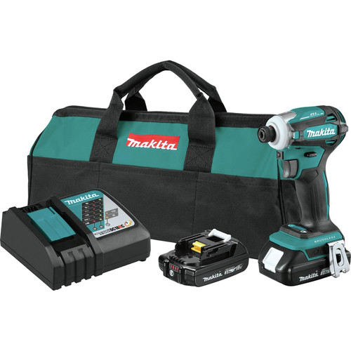 Makita XDT19R 18V LXT Brushless Compact Lithium-Ion Cordless Quick‑Shift Mode Impact Kit with 2 Batteries (2 Ah) | CPO Outlets