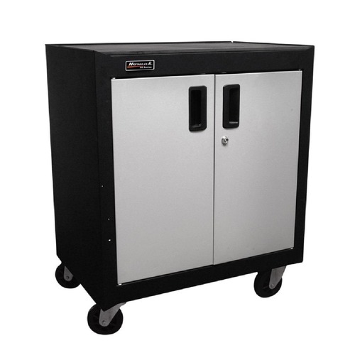 Cabinets | Homak GS04002270 2-Door Mobile Cabinet with Gliding Shelf image number 0