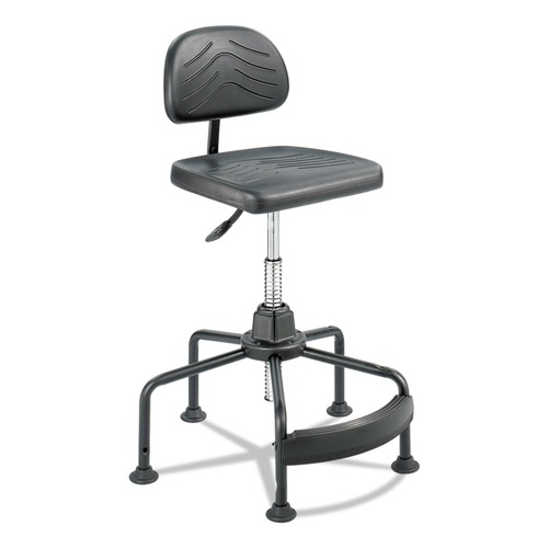  | Safco 5117 Task Master 17 in. to 35 in. Seat Height Supports Up to 250 lbs. Economy Industrial Chair - Black image number 0