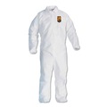 Bib Overalls | KleenGuard KCC 44316 A40 Elastic-Cuff and Ankles Coveralls - Triple Extra Large, White (25/Carton) image number 0