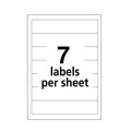  | Avery 05200 0.69 in. x 3.44 in. Permanent File Folder Labels - White (7/Sheet, 36 Sheets/Pack) image number 5