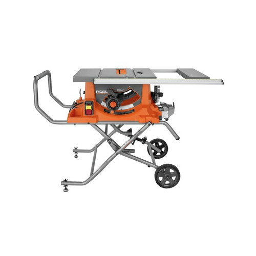 Factory Reconditioned Ridgid Zrr4513 15 Amp 10 In Portable Table Saw With Mobile Stand