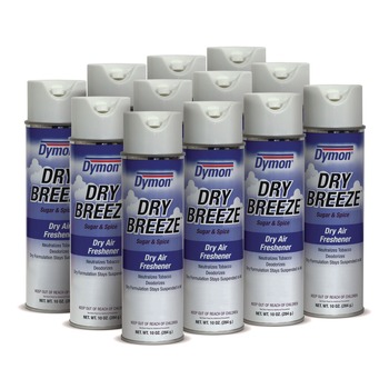 ITW Dymon Dry Breeze 10 oz. Aerosol Air Freshener Spray - Sugar and Spice (12/Carton)