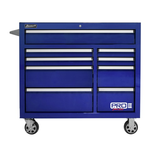 Tool Chests | Homak BL04041092 41 in. Pro 2 9-Drawer Roller Cabinet - Blue image number 0