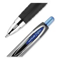  | uni-ball 33951 Medium 0.7 mm Blue Ink Signo 207 Gel Pen Retractable - Smoke/Black/Blue Barrel (1 Dozen) image number 4