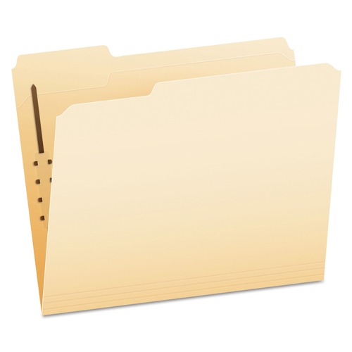  | Pendaflex FM210 1/3-Cut Tabs 1 Fastener Letter Size Fastener Folders - Manila Exterior (50/Box) image number 0