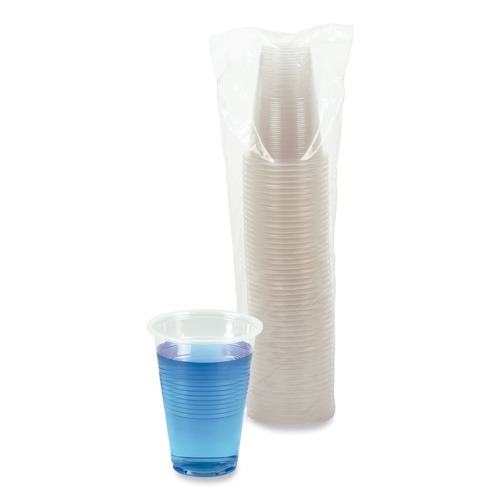 Customer Appreciation Sale - Save up to $60 off | Boardwalk BWKTRANSCUP16PK 16 oz. Polypropylene Plastic Cold Cups - Translucent (50 /Pack) image number 0