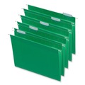  | Universal UNV14117EE 1/5-Cut Tab Deluxe Bright Color Hanging File Folders - Letter Size, Bright Green (25/Box) image number 1