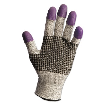 Ansell G60 230 mm Purple Nitrile Gloves - Medium/Size 8/Black/White (1-Pair)