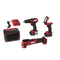 Combo Kits | Skil CB738901 12V PWRCORE12 Brushless Lithium-Ion Cordless 4-Tool Combo Kit with 2 Batteries (2 Ah) image number 0