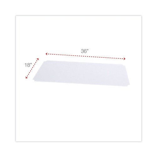 Alera Plastic Shelf Liners for Wire Shelving, Clear - 4 count