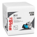 Mothers Day Sale! Save an Extra 10% off your order | WypAll KCC 41026 12.5 in. x 12 in. 1/4 Fold Power Clean X80 Heavy Duty Cloths - White (200/Carton) image number 1