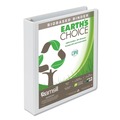  | Samsill 18957 11 in. x 8.5 in. 3 Rings 1.5 in. Capacity Earth's Choice Plant-Based Round Ring View Binder - White image number 0