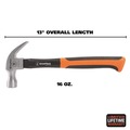 Claw Hammers | Great Neck HG16C 16 oz. Claw Hammer with High-Visibility Orange Fiberglass Handle image number 1