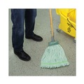 Tradesmen Day Sale | Boardwalk BWKMWTLGCT Microfiber Looped-End Wet Mop Head - Large, Green (12/Carton) image number 8