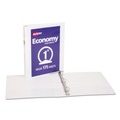  | Avery 05711 Economy 1 in. Capacity 11 in. x 8.5 in. View Binder with 3 Round Rings - White image number 1