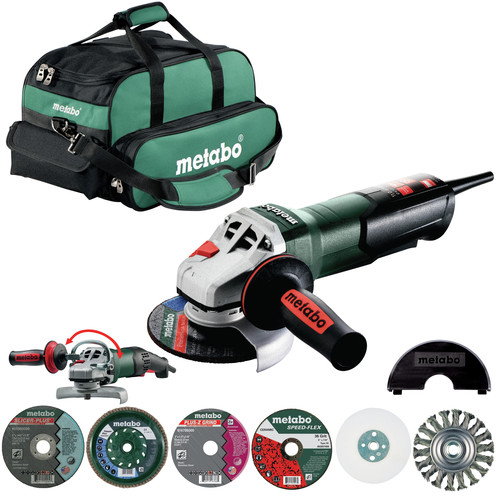 Metabo Us3005 11 Amp 4 5 In 5 In Corded Angle Grinder With Non Locking Paddle Switch System Kit Cpo Outlets