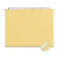  | Universal UNV14119EE 1/5-Cut Tab Deluxe Bright Color Tab Hanging File Folders - Letter Size, Yellow (25/Box) image number 0