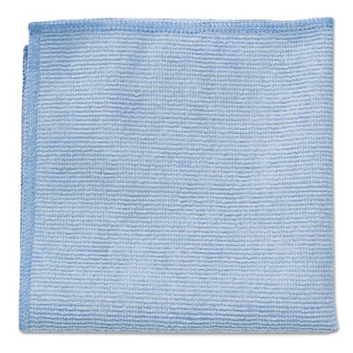 Mothers Day Sale! Save an Extra 10% off your order | Rubbermaid Commercial 1820583 16 in. x 16 in. Microfiber Cleaning Cloths - Blue (24/Pack) image number 0