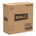 Office Filing Cabinets & Shelves | SOLO TLP316-0007 Traveler Cappuccino Style Dome Lid for 10 oz. to 24 oz. Cups - White (100/Pack, 10 Packs/Carton) image number 5