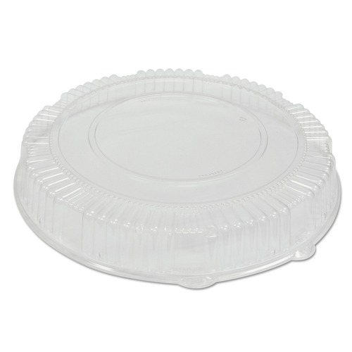 Mothers Day Sale! Save an Extra 10% off your order | WNA WNA A16PETDM 16 in. Diameter x 2.75 in. Caterline Plastic Dome Lids - Clear (25/Carton) image number 0