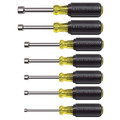 Hand Tool Sets | Klein Tools 631M 7-Piece 3 in. Shaft Magnetic Nut Drivers Set image number 0