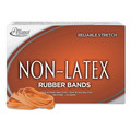  | Alliance 37646 Non-Latex Rubber Bands, Sz. 64, Orange, 3 1/2 X 1/4, 380 Bands/1lb (1-Box) image number 1