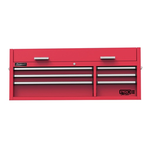 Tool Chests | Homak RD02054602 54 in. Pro 2 6-Drawer Top Chest - Red image number 0