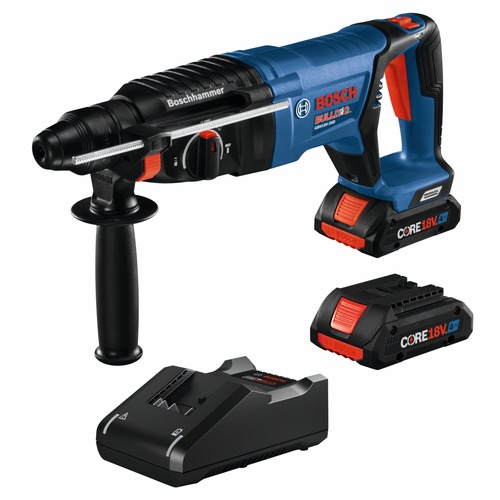 Rotary Hammers | Bosch GBH18V-26DK25 18V Bulldog Brushless SDS-Plus Lithium-Ion 1 in. Cordless Rotary Hammer Kit with 2 Batteries (4 Ah) image number 0