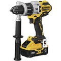 Combo Kits | Factory Reconditioned Dewalt DCK299D1W1R 20V MAX XR Brushless Lithium-Ion 1/2 in. Cordless Hammer Drill and 1/4 in. Impact Driver Combo Kit with 2 Batteries (2 Ah/8 Ah) image number 3