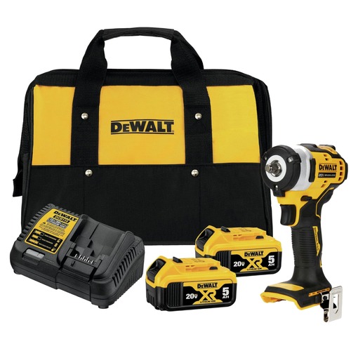 Impact Wrenches | Dewalt DCF913BDCB205-2CK-BNDL 20V MAX 3/8 in. Cordless Impact Wrench with (2) 5 Ah Lithium-Ion Batteries and 12V MAX - 20V MAX Charger Starter Kit Bundle image number 0