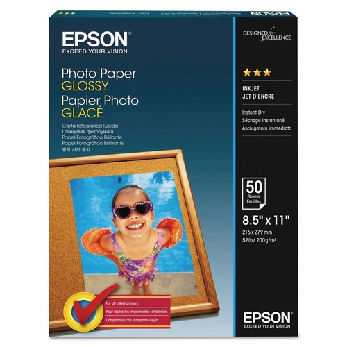 Epson S041271 Glossy Photo Paper, 8.5 X 11, White, 100-pack | Outlets
