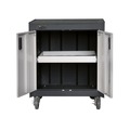 Cabinets | Homak GS04002270 2-Door Mobile Cabinet with Gliding Shelf image number 1