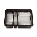 Cutlery | Dixie CH0369DX7 Tray with Plastic Forks/Knives/Spoons Combo Pack - Clear (180/Pack) image number 0