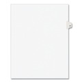  | Avery 01057 11 in.x 8.5 in. 10-Tab Avery Style 57 Preprinted Legal Exhibit Side Tab Index Dividers - White (25/Pack) image number 0