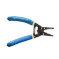 Cable and Wire Cutters | Klein Tools 11055 7.4 in. Solid and Stranded Copper Wire Stripper and Cutter - Blue/Yellow image number 3
