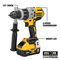 Combo Kits | Factory Reconditioned Dewalt DCK299D1W1R 20V MAX XR Brushless Lithium-Ion 1/2 in. Cordless Hammer Drill and 1/4 in. Impact Driver Combo Kit with 2 Batteries (2 Ah/8 Ah) image number 11